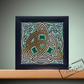 5x5 - Celtic Trinity Knot - Gold - Black Frame