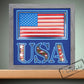 8x8 - USA Flag 3D Layered Paper Art Shadow Box